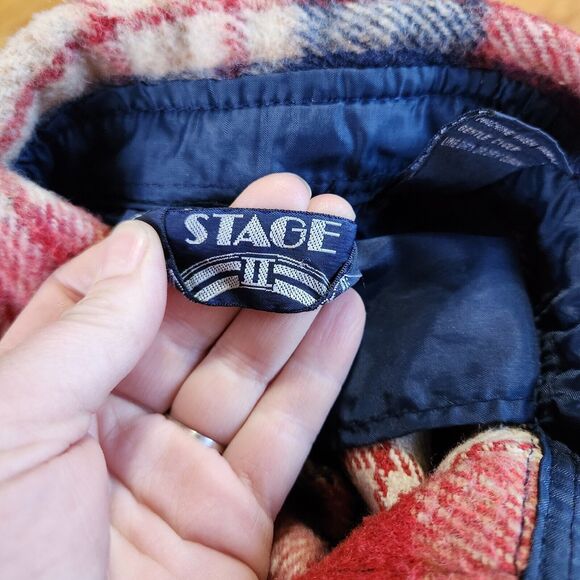 M Vtg Hunting Shacket Wool Linen Heritage Plaid Thick Heavyweight Flannel Retro - Picture 8 of 10